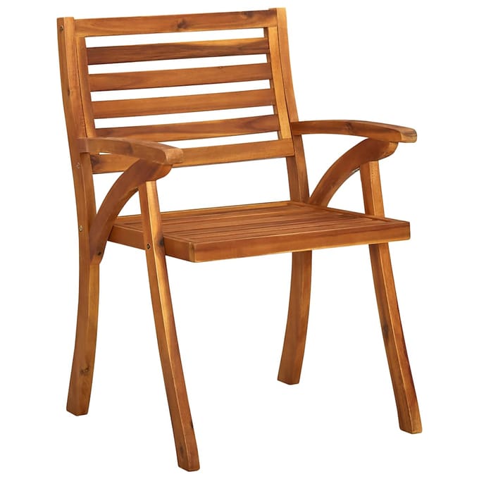 vidaXL - Tuinstoelen - 3 - st - met - kussens - massief - acaciahout