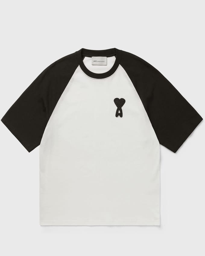 SHORT SLEEVES BOXY FIT TEESHIRT WITH AMI DE COEUR KNITTED PATCH