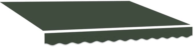 vidaXL - Vervangingsdoek - zonnescherm - voor - 4,5x3 - m - Donkergroen - Polyester