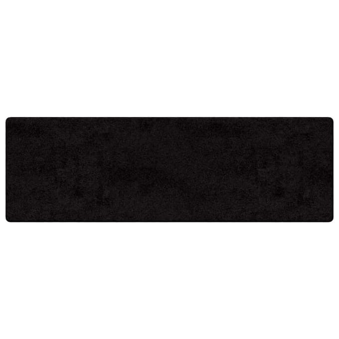 vidaXL Tapijt Loper Zwart 100 x 250 cm 100% Polypropylene Tuft