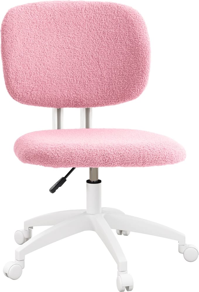 Vinsetto bureaustoel - hoogteverstelbaar - met bekleding - roze