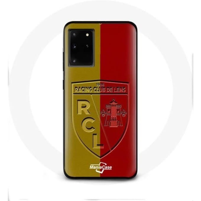 Samsung Galaxy S11 Plus hoesje rcl lens Logo gele en rode achtergrond