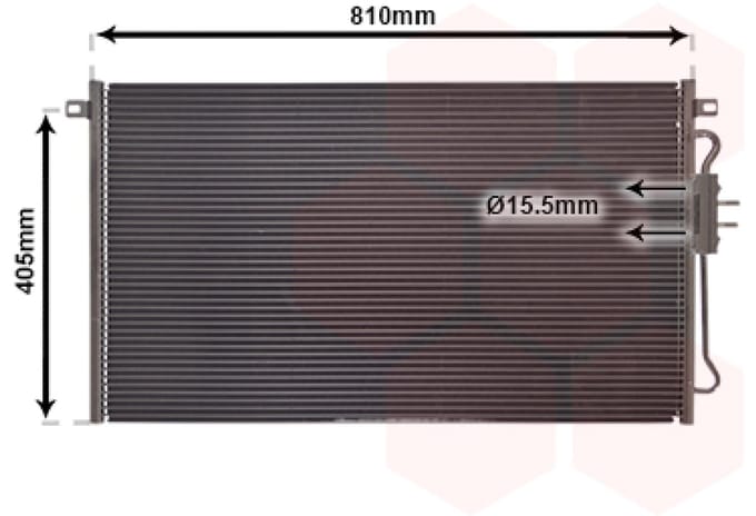 Van Wezel - LUCHTCONDENSATOR VOOR CHRYSLER VOYAGER 2001-2008 05072262AA