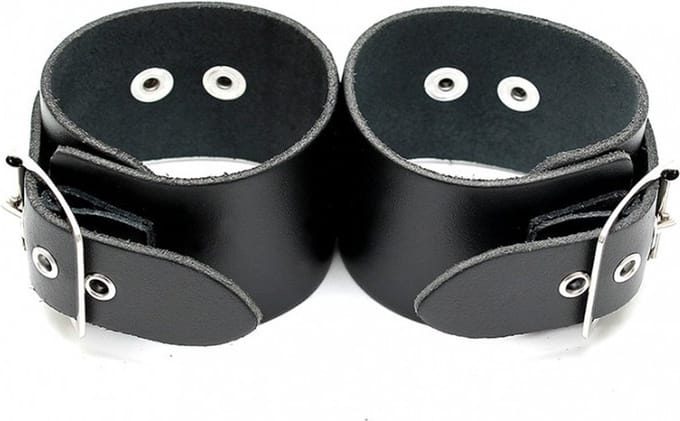 Handboeien splitleder - zwart