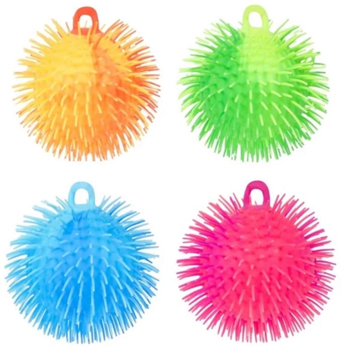 Toi-Toys pufferbal sensorisch speelgoed 12 stuks 15 cm rubber.