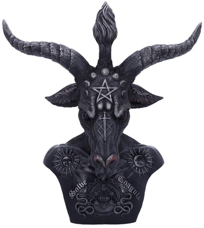 Nemesis Now - Hemelse Baphomet - Buste - Zwart en Zilver - 33cm