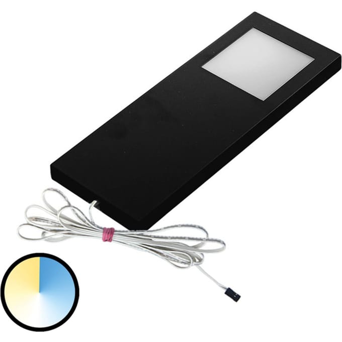 Hera Onderbouwlamp Dynamic LED Slim-Pad F per 1 zwart