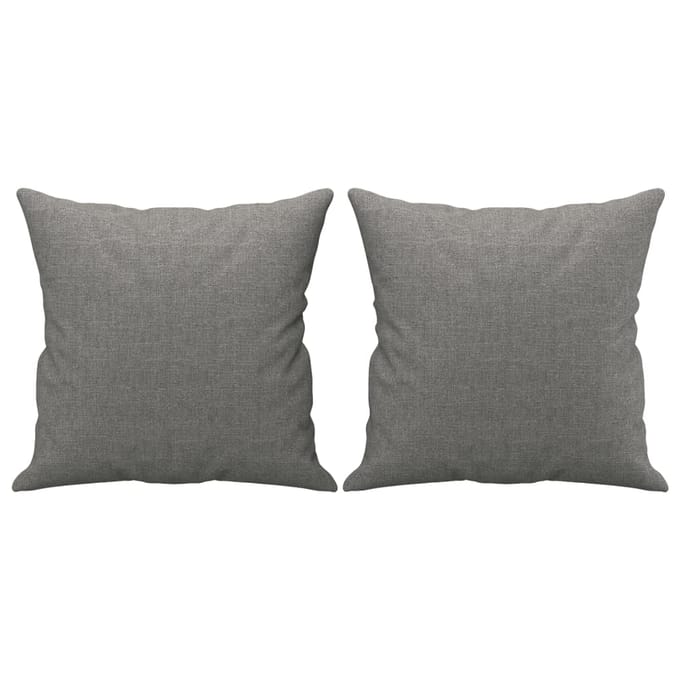vidaXL - Sierkussens - 2 - st - 40x40 - cm - stof - donkergrijs