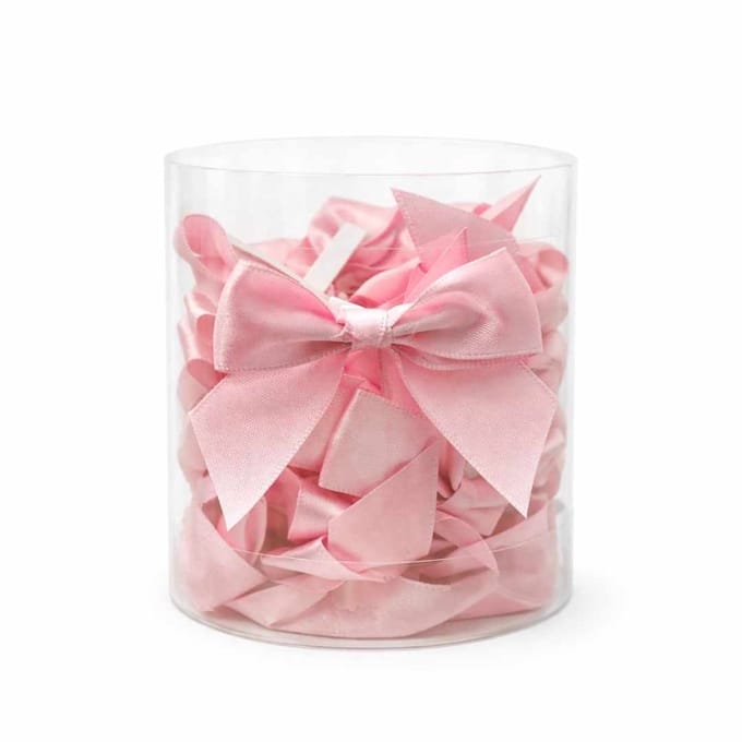 Strikken – Licht Roze – 6cm – 24 Stuks - Satijn - Cadeaustrikken