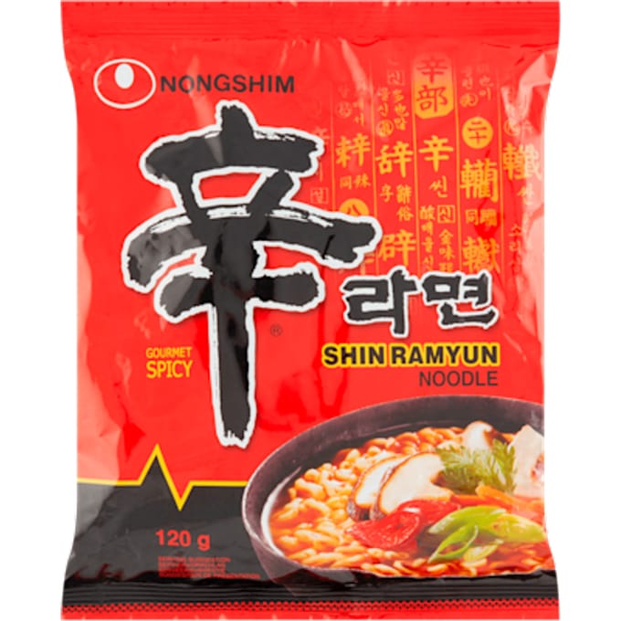 Nongshim Instant Noodle Shin Ramyun Pikante Noedels