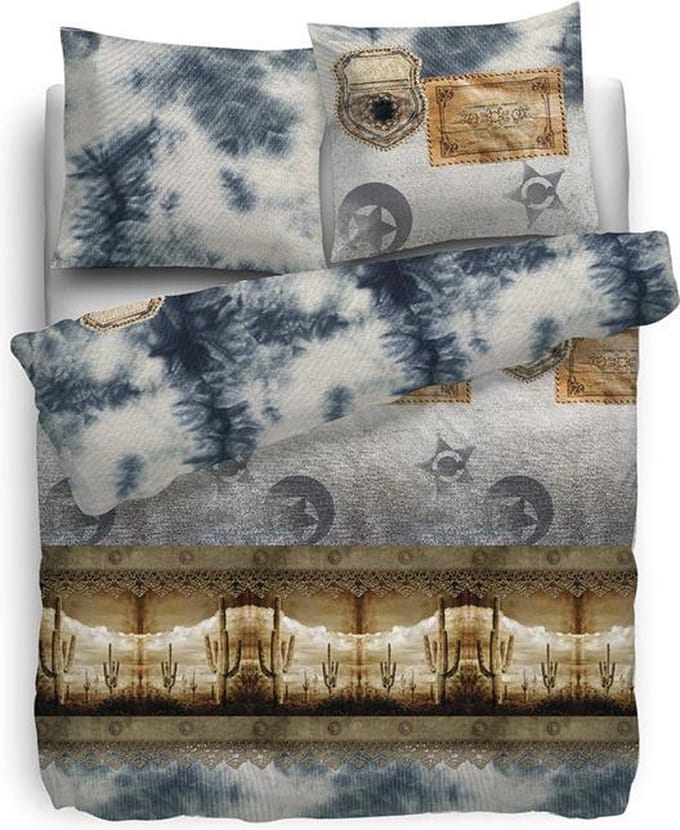 HNL Refined Denim Dekbedovertrek - 155x220 + 80x80 cm - Denim