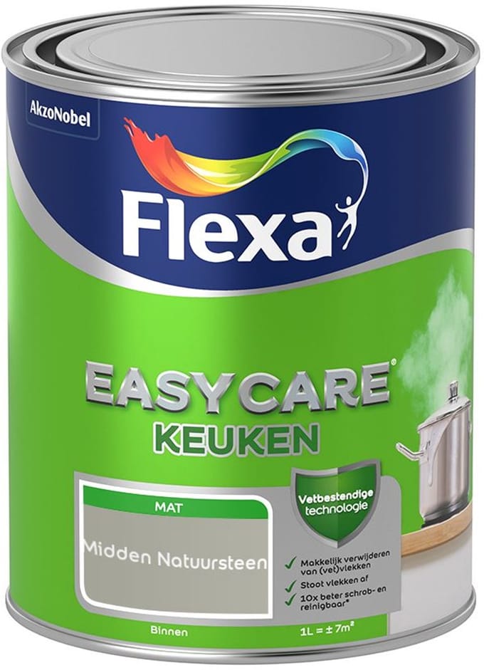 Flexa - Easycare Keuken - Midden Natuursteen - Mengverf - 1 L