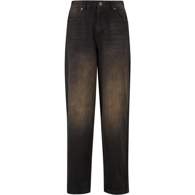 Urban Classics - 90‘s Jeans Broek rechte pijpen - Taille, 30 inch - Zwart