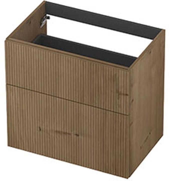 INK - Onderkast 2L A-sym Fin. Gefr. Tbv Greep - 700x450x650 Mm - Ash Grey