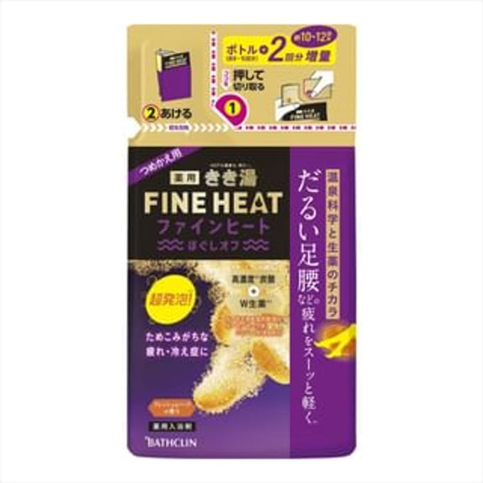 BATHCLIN - Kikuyu Fine Heat Bath Salt Relaxation Off - 500g Refill