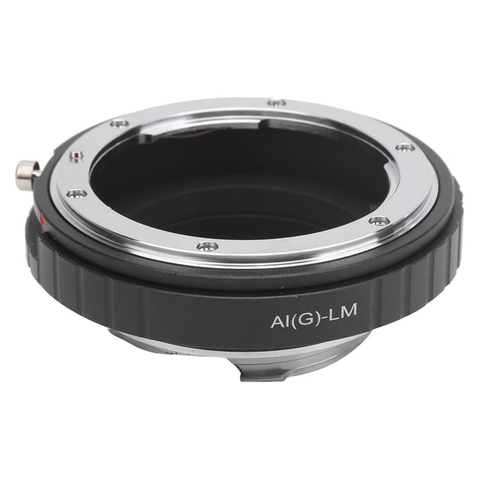 NEWYI AI(G)‑LM Lensadapterring voor Nikon AI Mount Lens naar voor Leica LM Mount Camera black