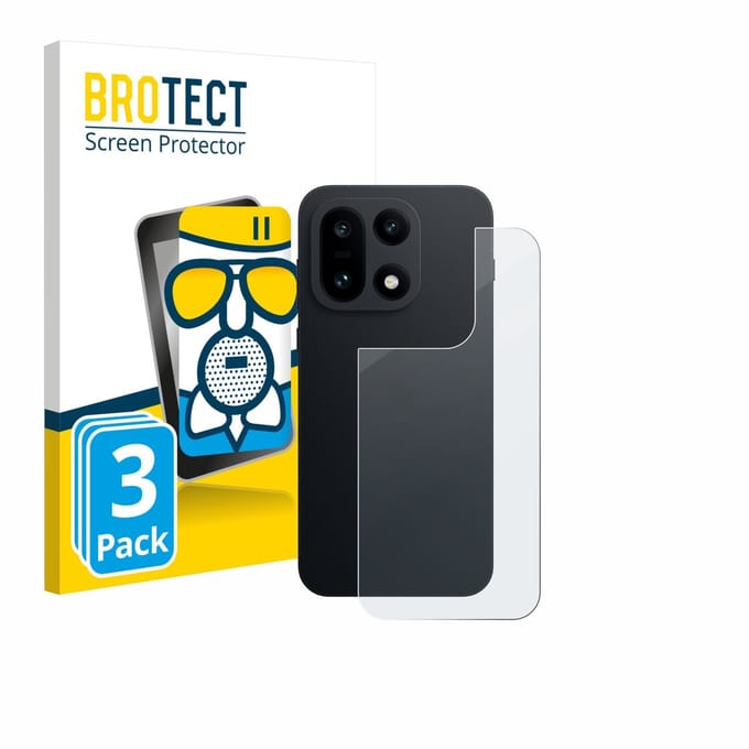 BROTECT - Screenprotector voor OnePlus 15 (Achterkant) - Folie Beschermfolie Beschermglas matte 3 Stuks
