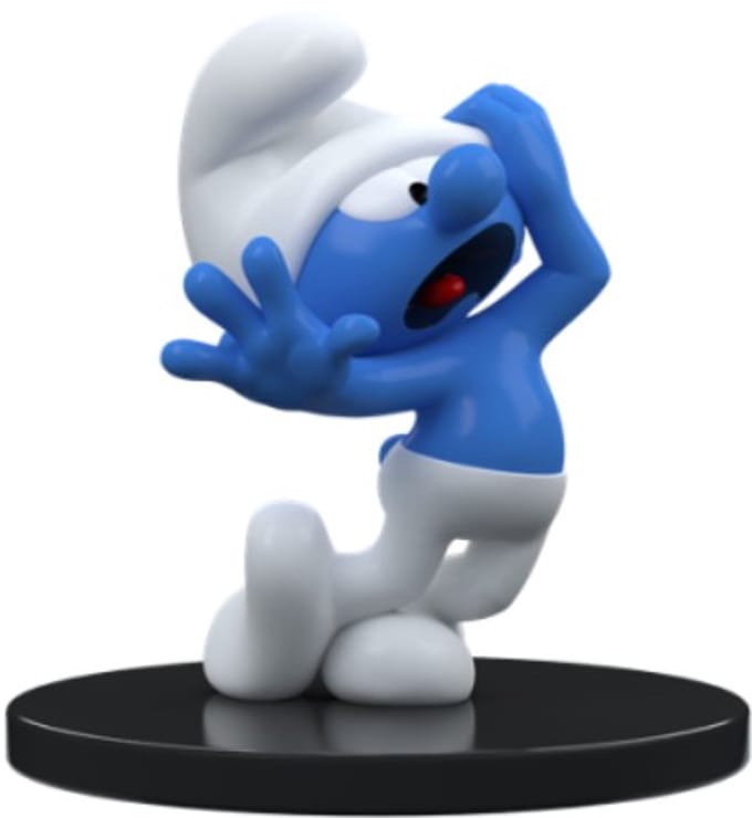 De Smurfen Beeldje Klungelsmurf 11 cm