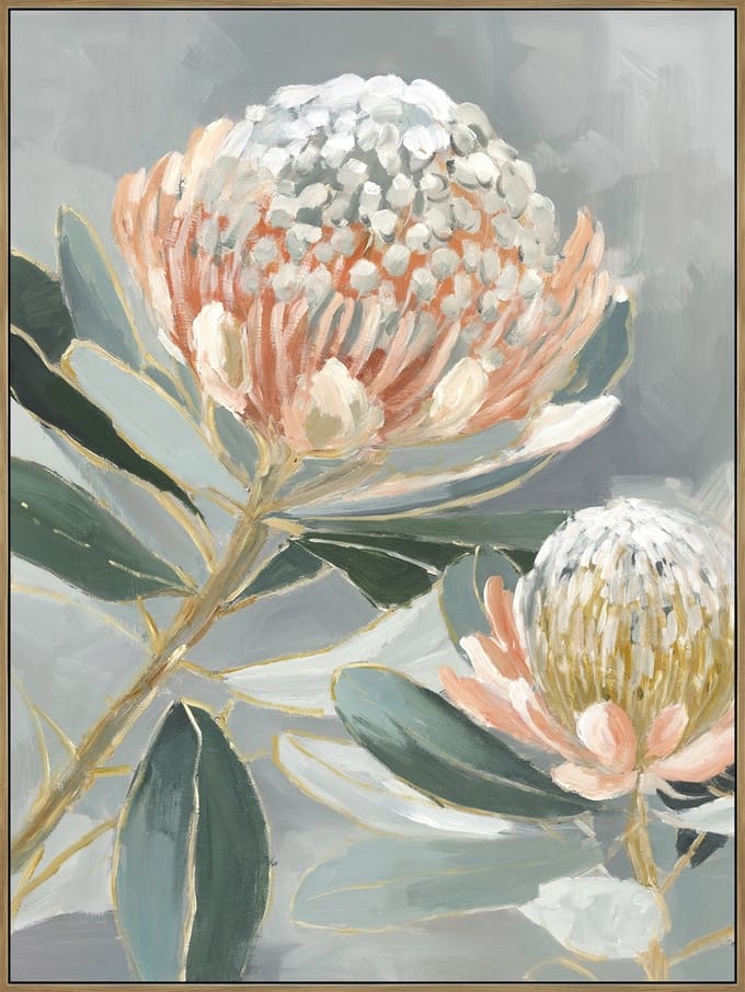 Schilderij 60x80cm bloem