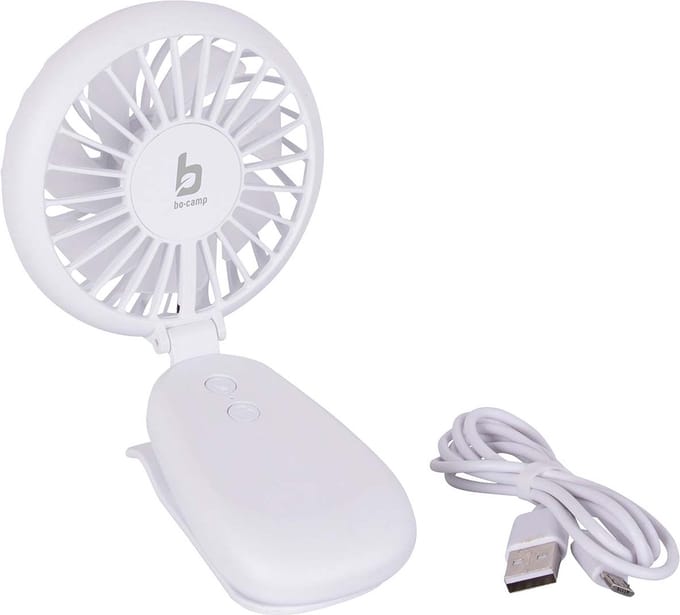 Bo-Camp - Ventilator met klem - Mini - Oplaadbaar