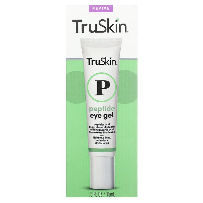 TruSkin, Peptide Eye Gel, 0.5 fl oz (15 ml) white