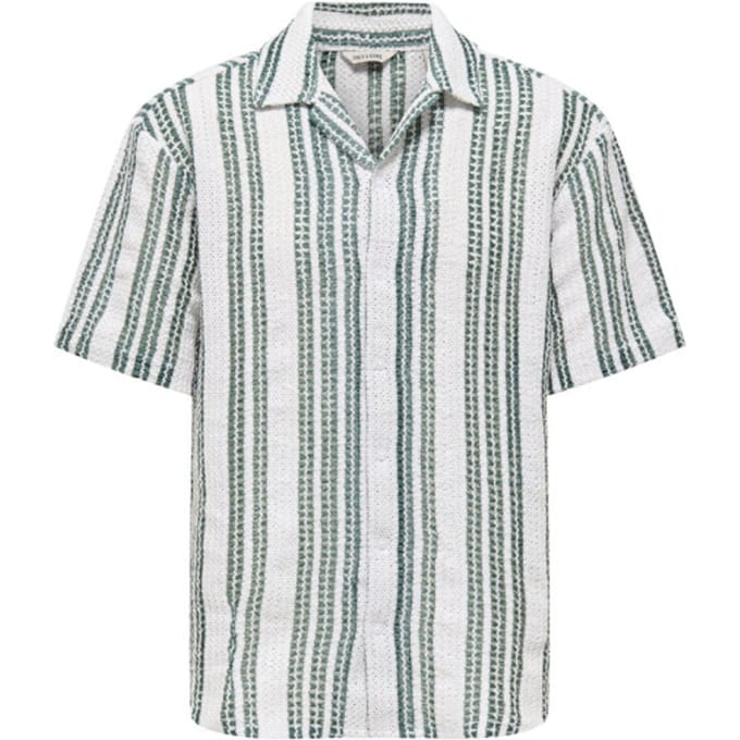Only & Sons Dani Crochet SS Overhemd Heren - Maat XL