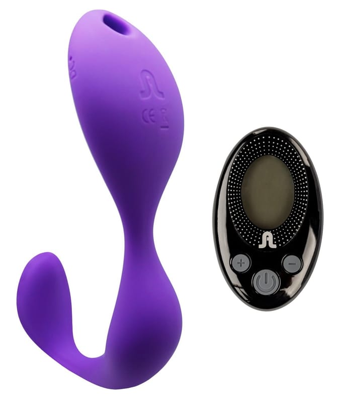 Adrien Lastic – Mr Hook Clitoris en G-spot Vibrator met Afstandsbediening Vrouwelijk Ontwerp – 13.5 cm – Paars
