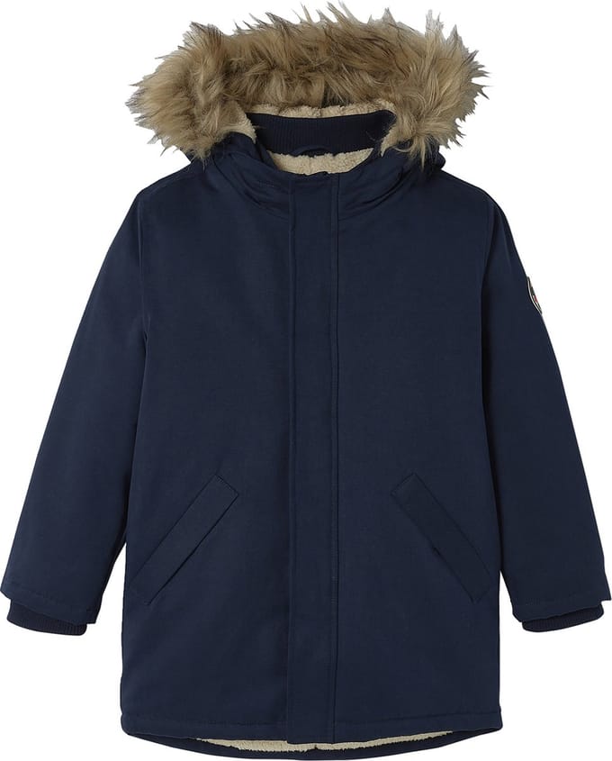 Vertbaudet Jongensparka met capuchon en gerecyclede polyester voering