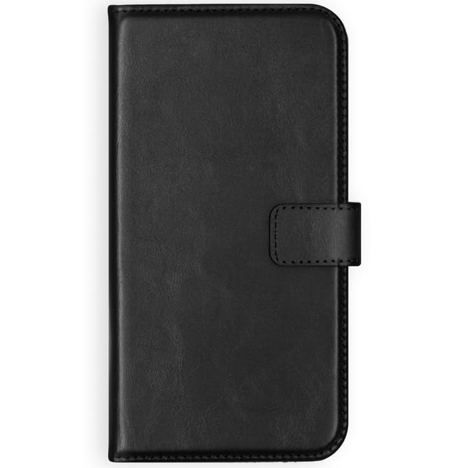 Selencia Hoesje - Geschikt voor Apple iPhone 11 Pro Max - Echt Lederen Bookcase - Zwart