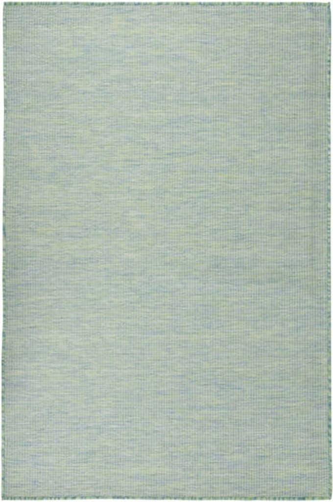 vidaXL - Buitenkleed - platgeweven - 120x170 - cm - turquoise