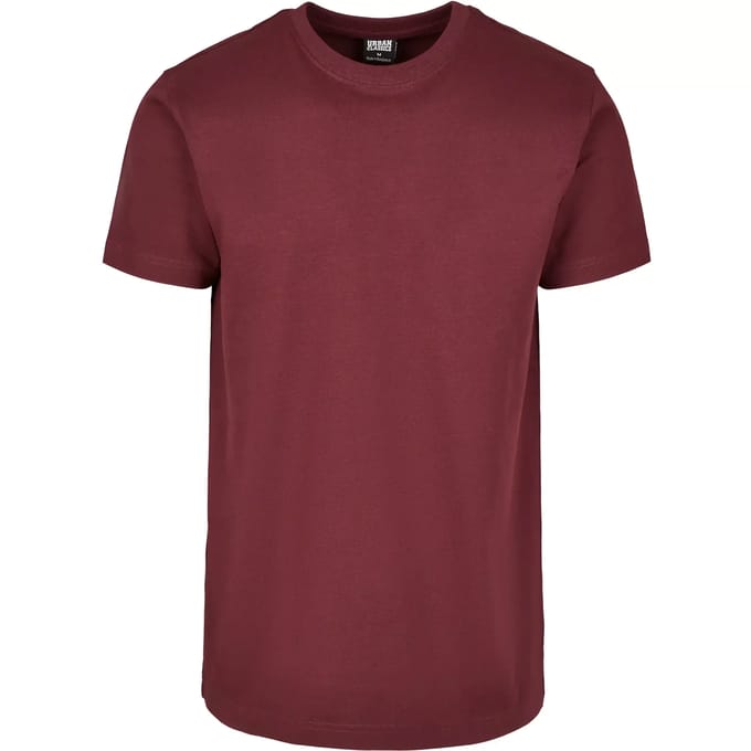Urban Classics - Basic Heren Tshirt - 4XL - Bordeaux rood
