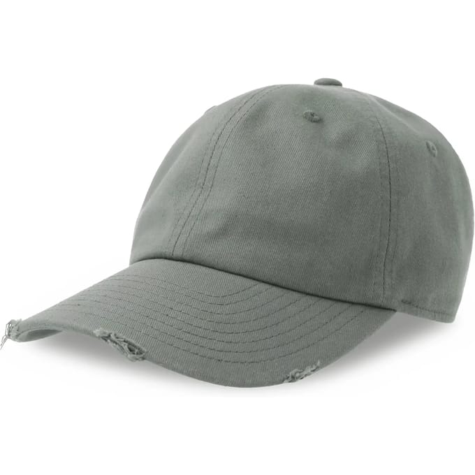 Atlantis Headwear Dad Hat Destroyed-S AT682 - grey - One size