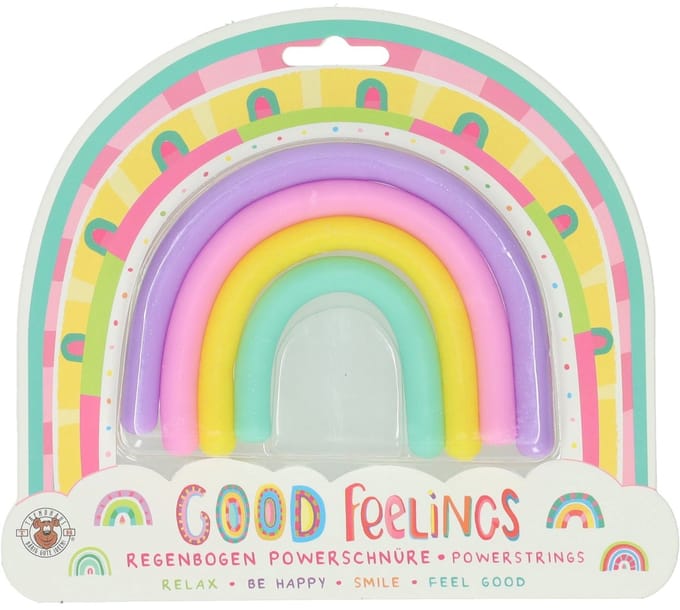 Regenboog - Stretch - Touwen - Fidget - trekfidget - 4 delig - trendhaus