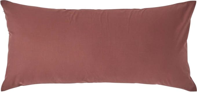 Homescapes Kussensloop 40x80 cm – Chocoladebruin – 100% Egyptisch Perkal Katoen – 200 TC