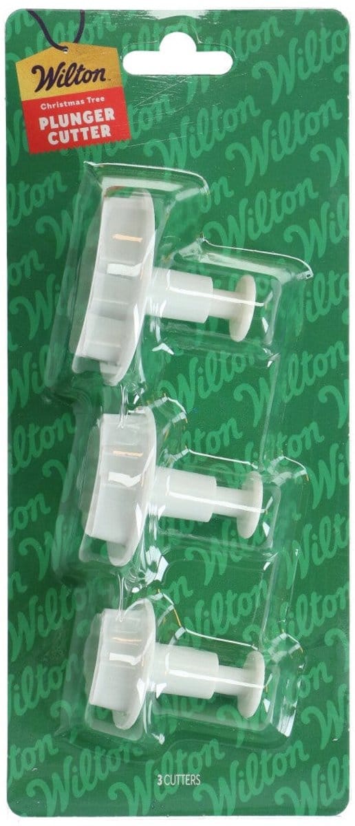 Wilton Plunger Uitsteker Kerstboom set/3