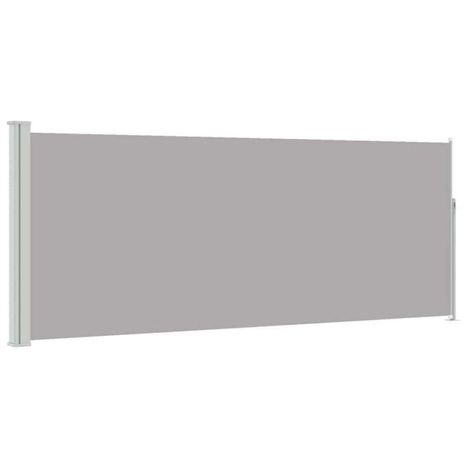 vidaXL - Windscherm - uittrekbaar - 117x314 - cm - grijs