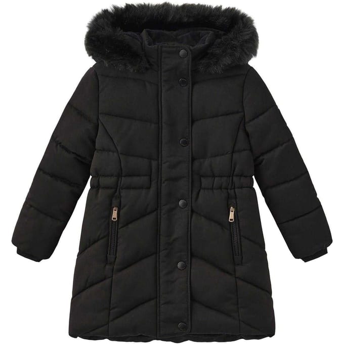 Firetrap Gewatteerd jassen voor meisjes (Zwart)