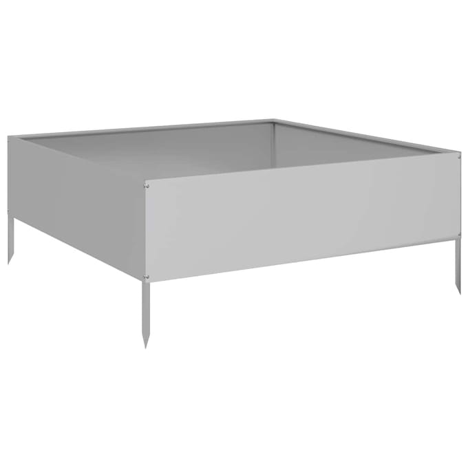 vidaXL - Plantenbak - verhoogd - 100x100x41 - cm - gegalvaniseerd - staal