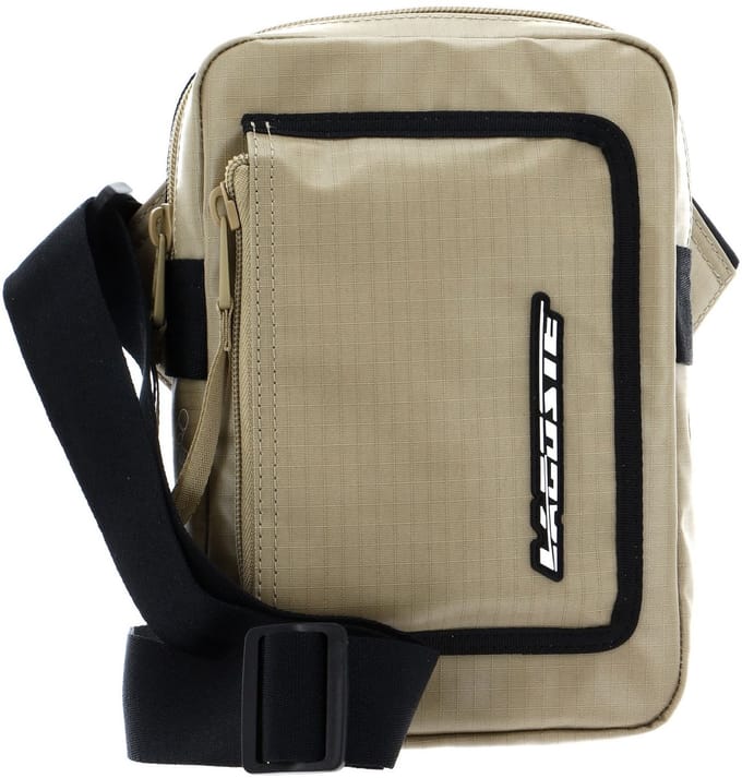 LACOSTE Cameratas Schoudertas Vertical Camera Bag Lion Noir Kaki