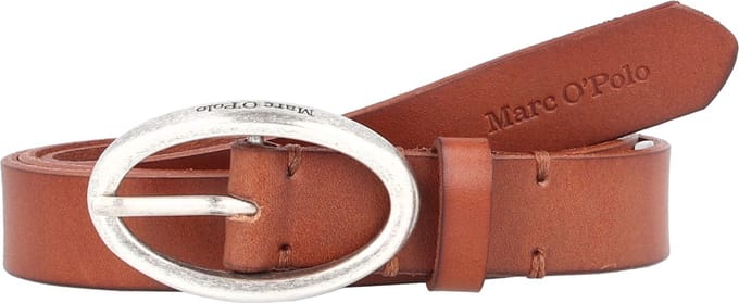 Marc O'Polo Leren Riem Elly Belt W80 Classic Cognac Bruine