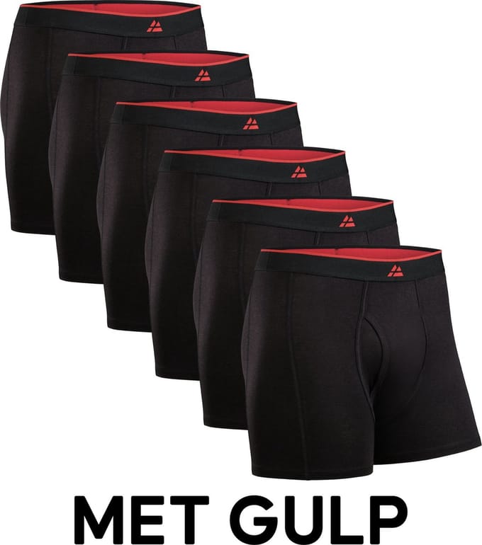 DANISH ENDURANCE Bamboe Boxershorts - Comfortabel Ademend Ondergoed - Heren - 6 paar - 3XL
