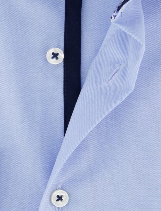 Overhemd Eterna Modern Fit lichtblauw