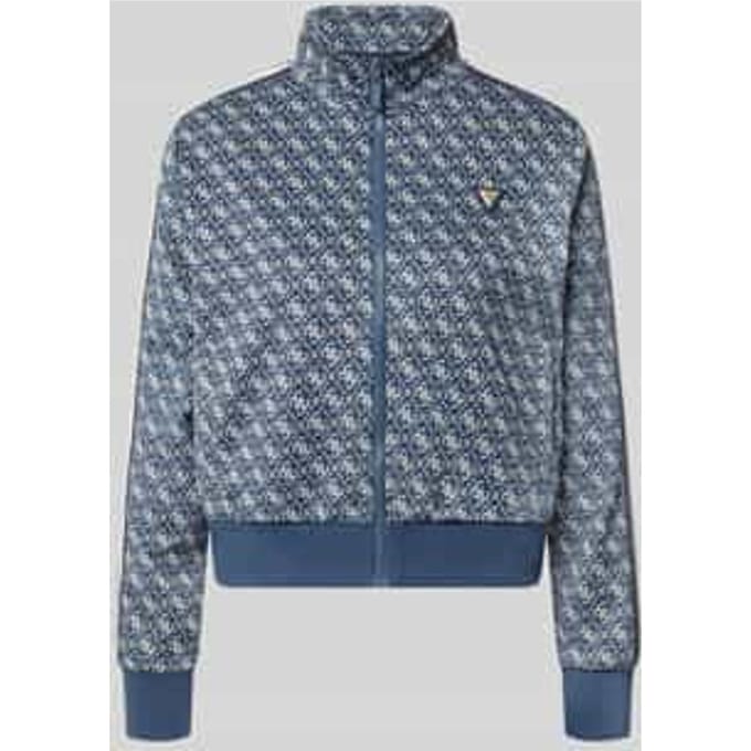 Regular fit sweatjack met all-over logoprint
