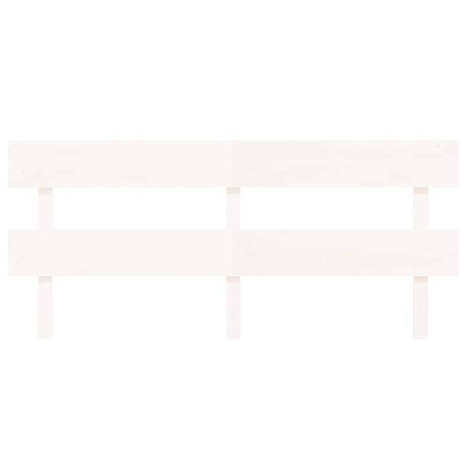 vidaXL Hoofdbord 184x3x81 cm massief grenenhout wit