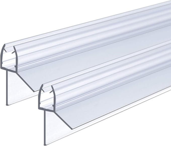 Transparante Doucheafdichting 100 cm voor 5 mm en 6 mm Glas