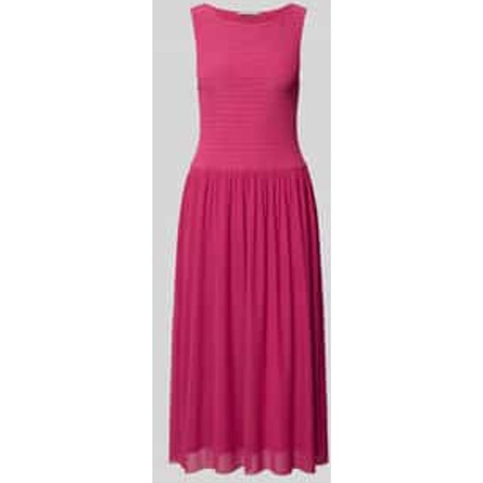 Midijurk van mesh met smokdetails