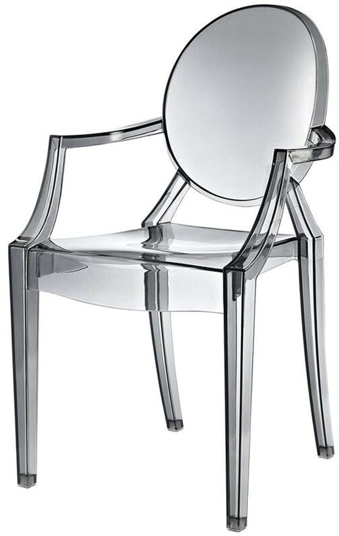 DS4U - Elisabeth armstoel transparant grijs
