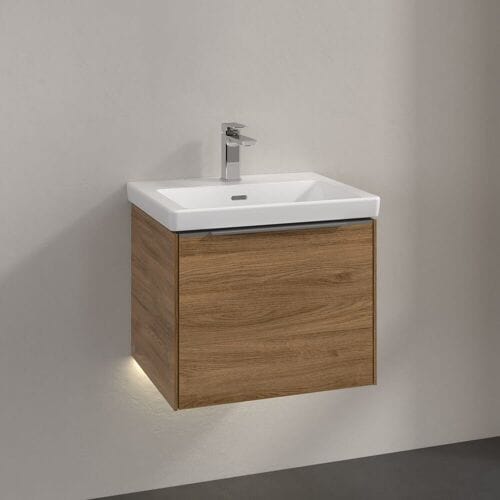 Villeroy & Boch Subway 3.0 Vanity unit 52.3 cm, 1 drawer, handle glossy C579L0RH