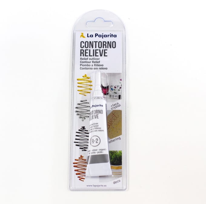 La Pajarita Reli?f Outliner Zilver 20ml