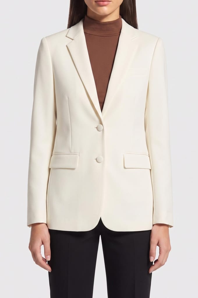 The Kooples Straight Suit Jacket Ecru Größe: 36 | Blazer Outlet | Damen | Braun